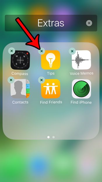 uninstall iphone tips app