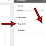 how to add a drop shadow to a picture in google slides