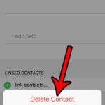 how to delete a contact on an iphone se