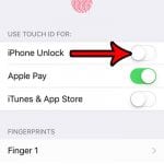 iphone se how to disable touch id unlock