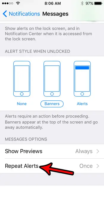 how to stop iphone messages from repeating
