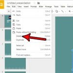 how to delete a text box in google slides