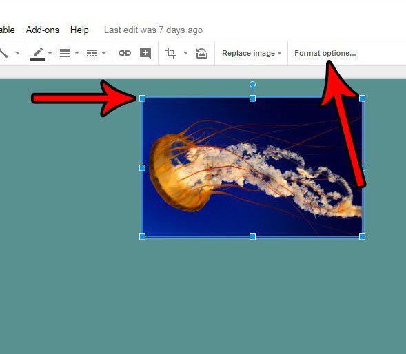 change picture colors in google slides