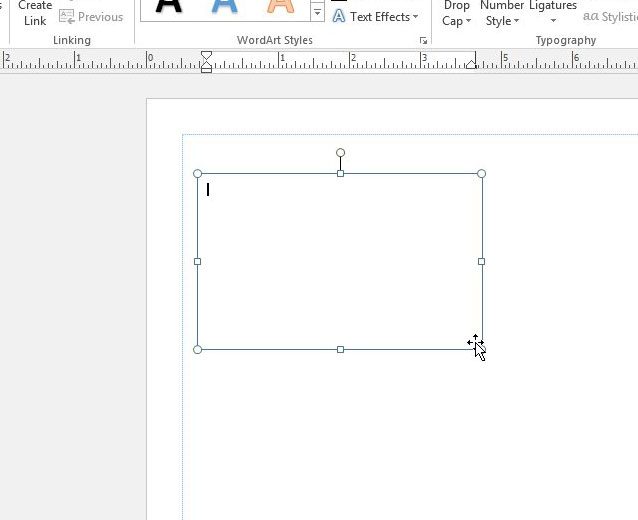 draw text box in publisher 2013