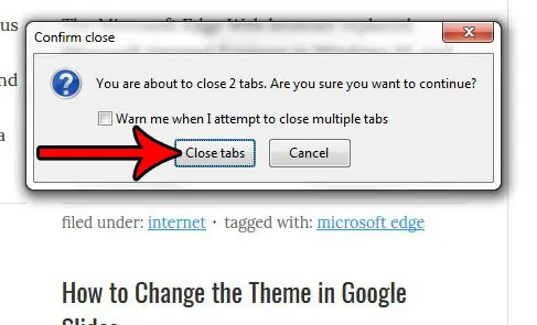 stop the warning when closing multiple tabs in firefox