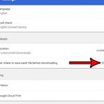 how to download to a different folder in google chrome