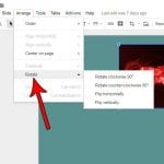 how to rotate a picture in google slides
