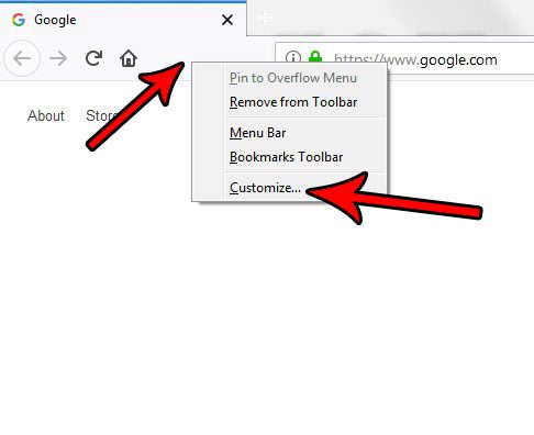 how to customize the toolbar in firefox