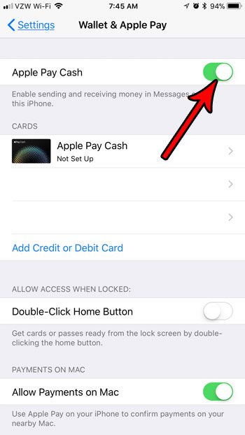 how to turn off the apple pay option in messages