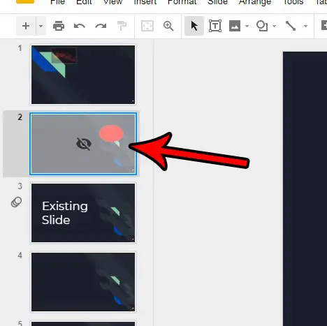 how to stop skipping a slide in google slides