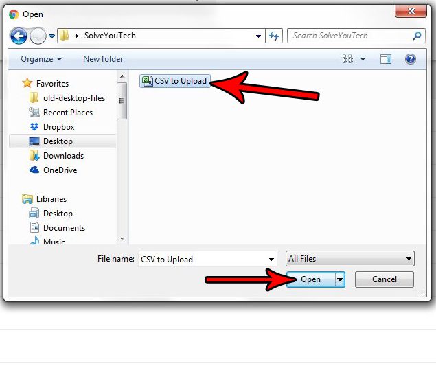 how to upload a csv file to google drive