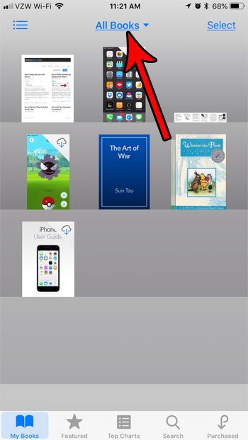 how organize files ibooks iphone