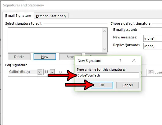 how add signature outlook 2016
