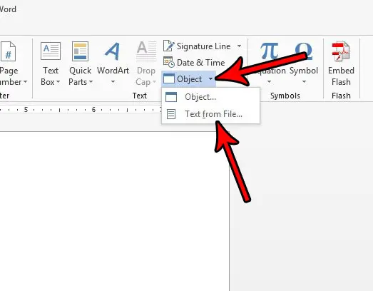 insert word document into word as attachment