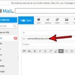 how to bcc in aol mail