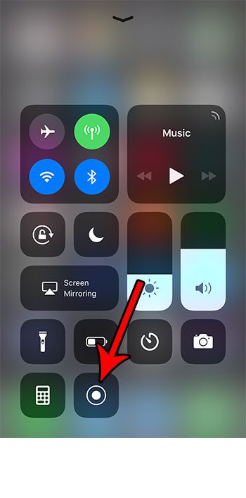 cómo obtener la barra roja en la parte superior de la pantalla del iphone