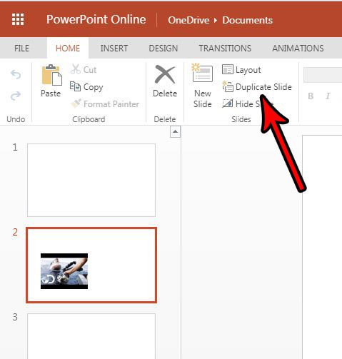 how to duplicate a slide in powerpoint online