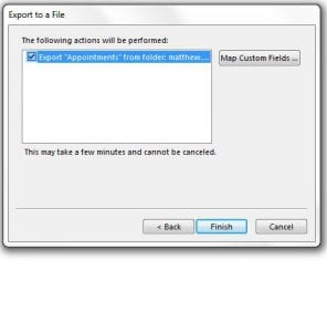 how to export calendar as csv from outlook 2013