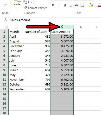 ocultar columnas en Excel online