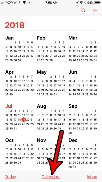 eliminar días festivos del calendario en mi iphone