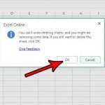 how to remove worksheet tab excel online