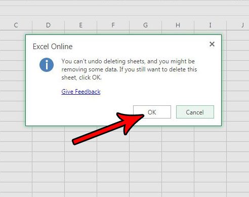 how to remove worksheet tab excel online
