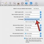 how to change the homepage in safari on a mac