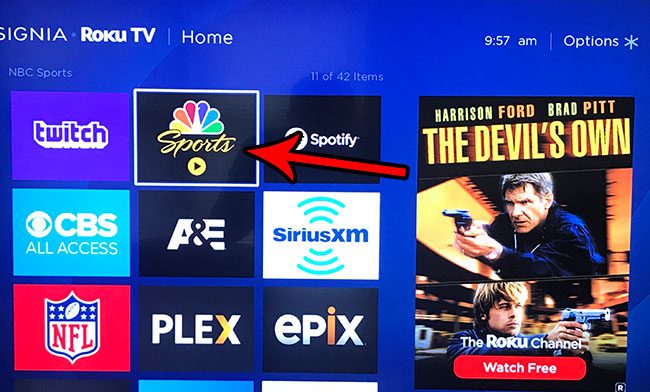 select roku tv channel to delete