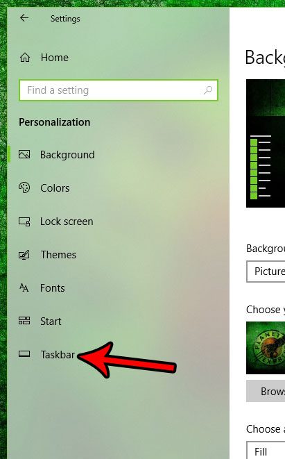 windows 10 change taskbar button size