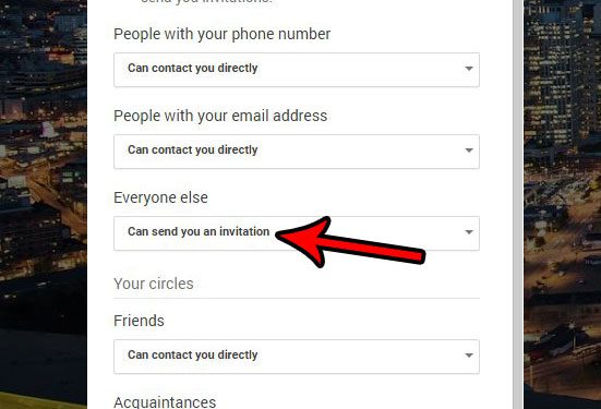change the settings for stranger requests in google hangouts