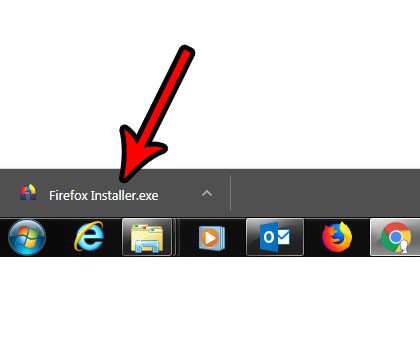 open the firefox install file