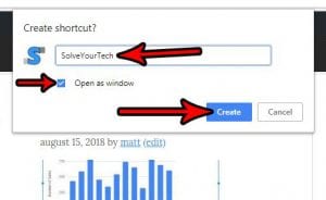 how to create a desktop shortcut in google chrome