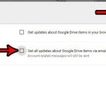 turn off all google drive notifications