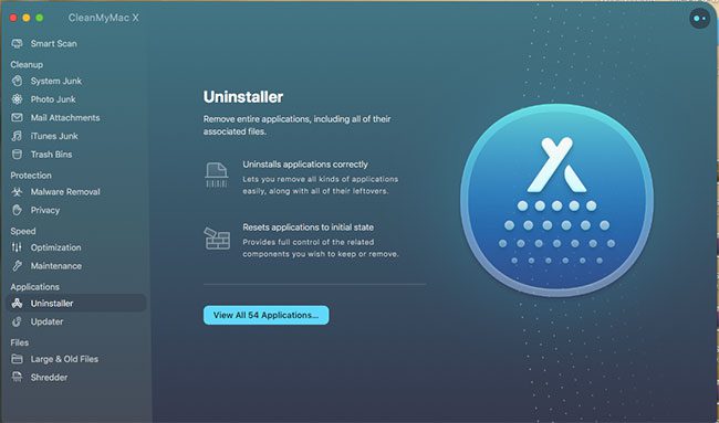 CleanMymac X Uninstaller
