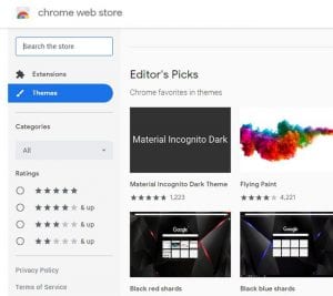 how to get a different theme in google chrome