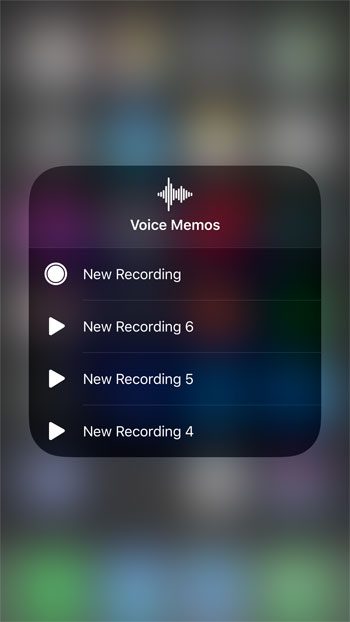 quick way to play voice memo on iphone
