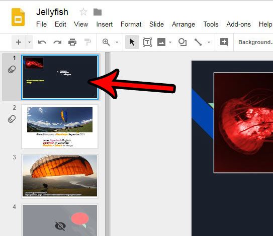 how to center a picture in google slides