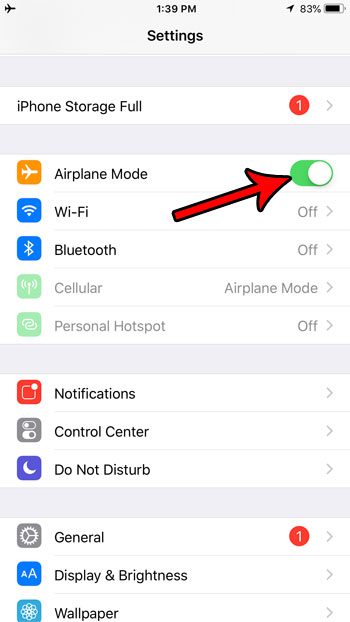 what is airplane mode on iphone 7