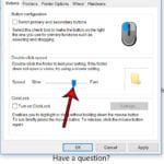 windows 10 changemouse double click speed