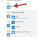 windows 10 how to change default mail app