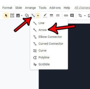 How to Add an Arrow in Google Slides