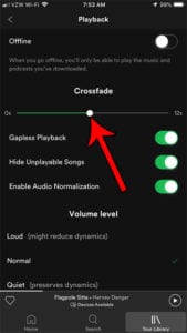 How to Adjust Crossfade in the Spotify iPhone App