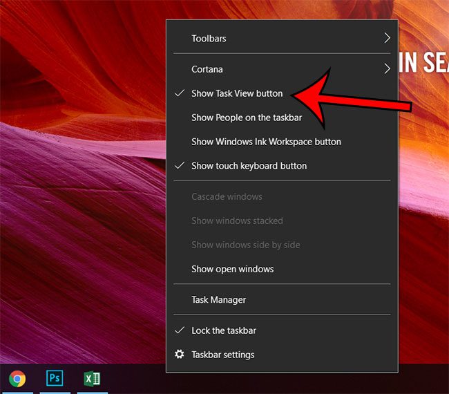 how to remove task view button in windows 10