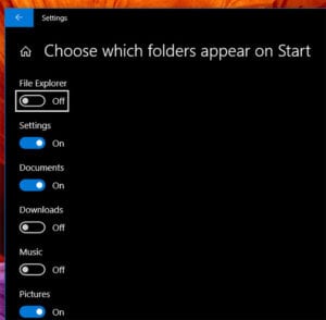 How to Personalize Start Folders in Windows 10