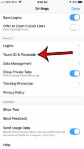 How to Add a Passcode to View Logins in the Firefox iPhone App