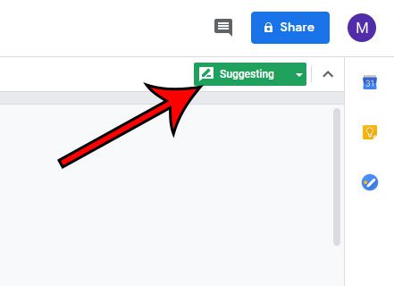 find the mode button in google docs