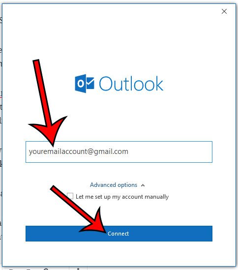 add an outlook email to gmail