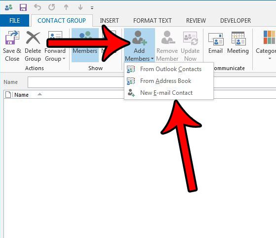 how to create a distribution list in outlook 2013