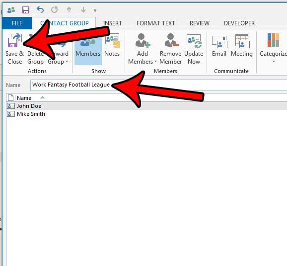 How to Create a Distribution List in Outlook 2013 - 45