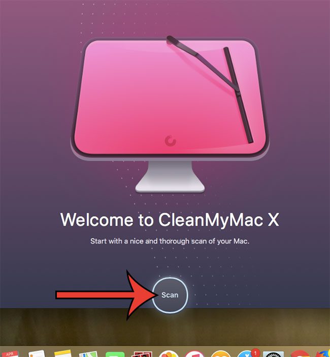 how to start a cleanmymac x scan